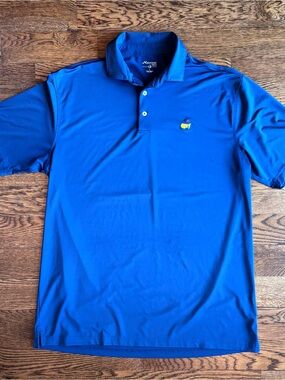 Masters Tech Performance Polo Shirt in Navy | Augusta National Masters Logo | L